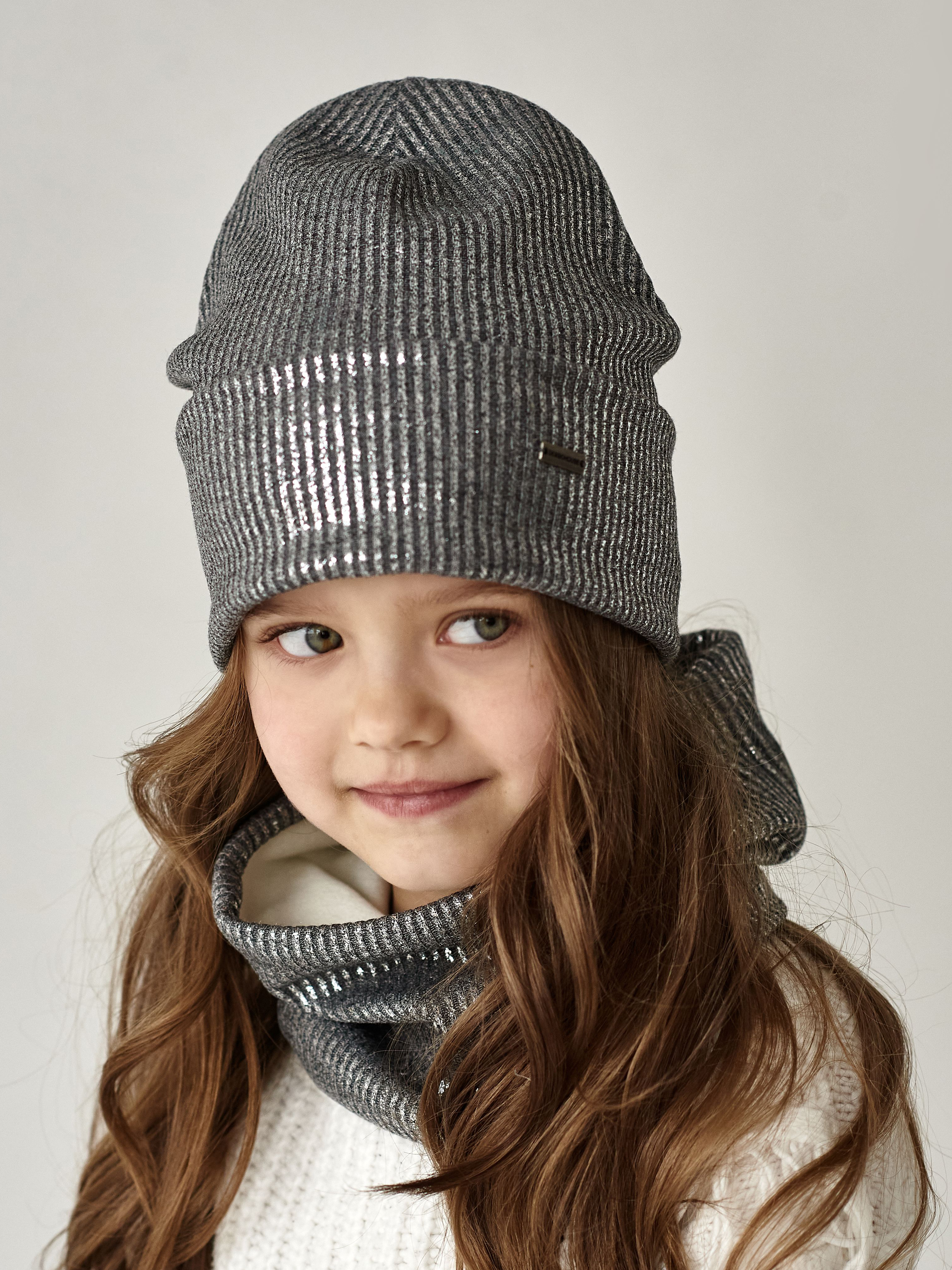 

Шапка и хомут Dembohouse Пейтон 21.04.005 52 см Серый