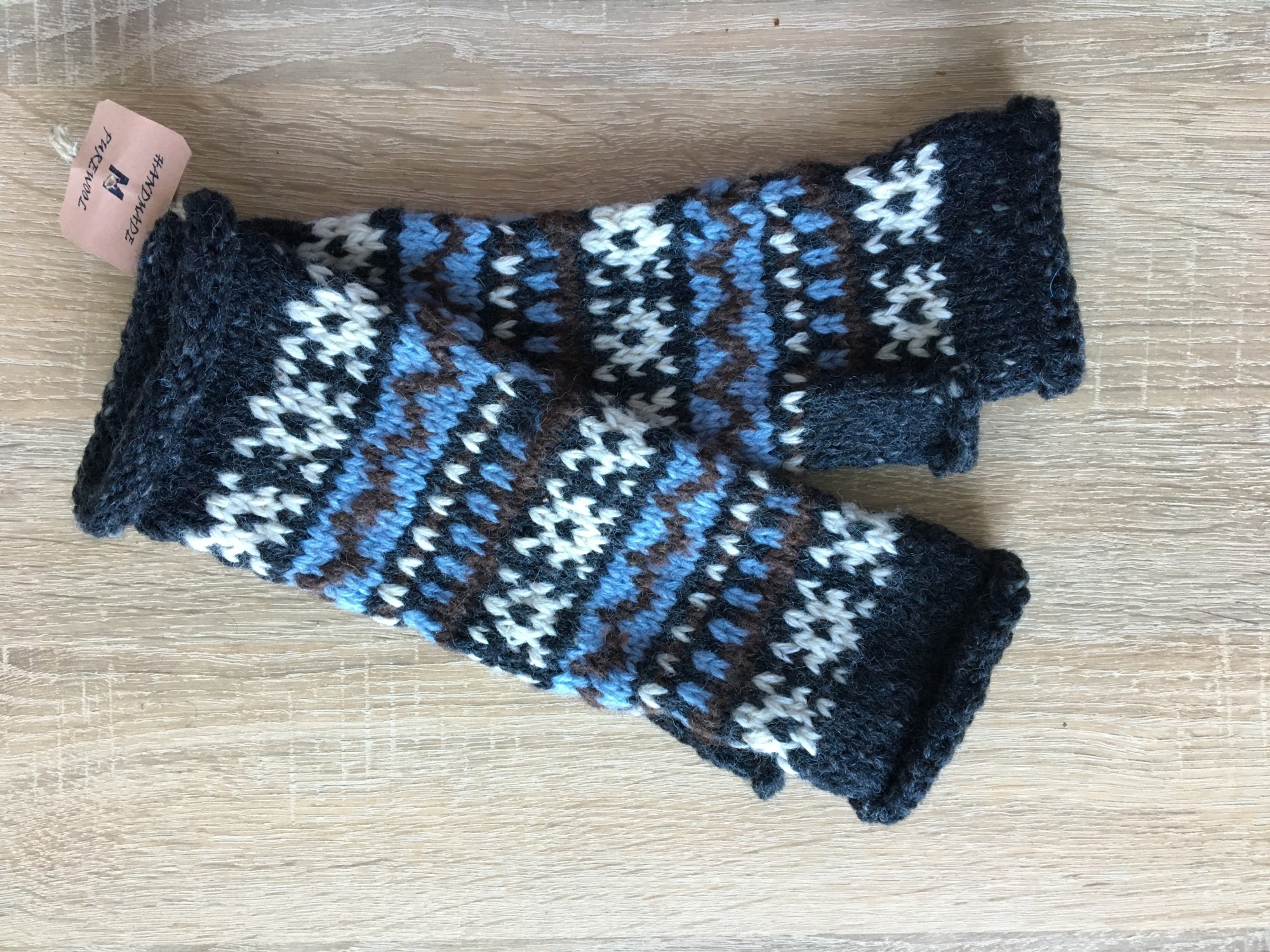 

Митенки PureWool Deer коричнево-голубой SC3007МD