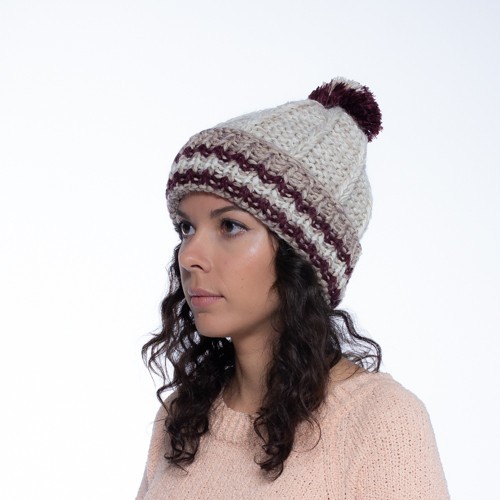 

Шапка PureWool Youth Сollection Бежево-кофейный PW3163HPZ