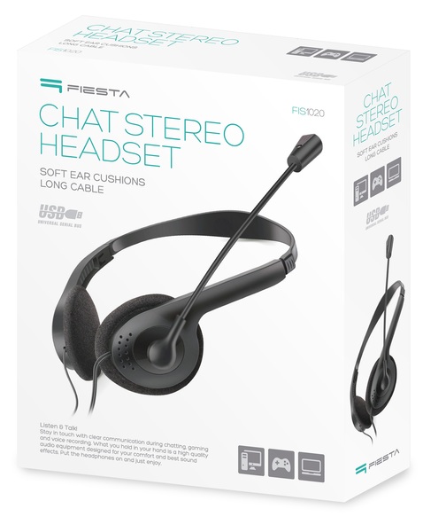 

гарнітура FIESTA MIC FIS1020 STEREO USB (FIS1020)