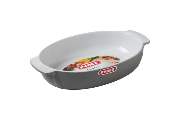 

Форма с/к PYREX SIGNATURE 30x20 см /для запікання/овальна/керам/сірий