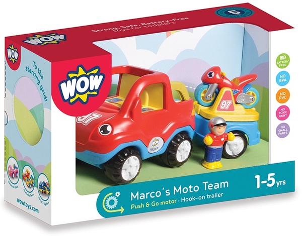 

Іграшка WOW TOYS Marco's Moto Team Мото команда (10716)