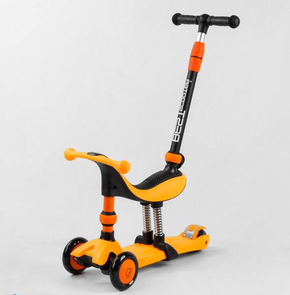

Самокат 5в1 с сиденьем и родительской ручкой Best Scooter Оранжевый (sa330)