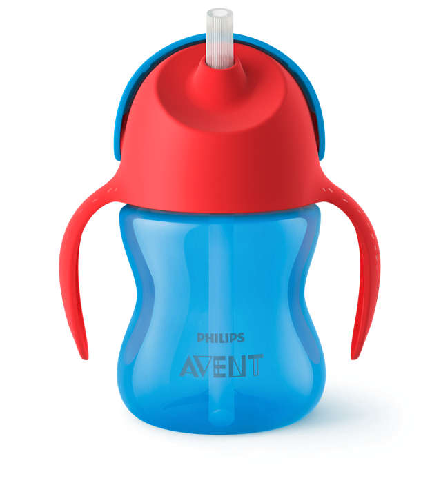 

Чашка Avent с трубочкой 210 мл. 9+ синий SCF796/01 (SCF796/01)
