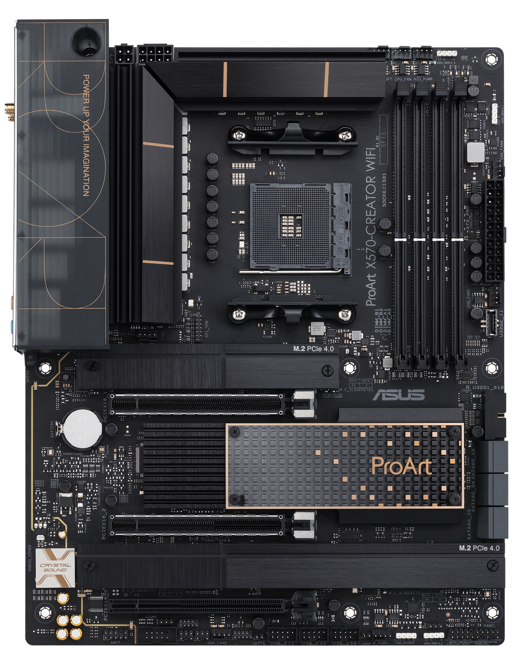 

Материнcкая плата ASUS PROAR_X570-CREATOR_WIFI sAM4 X570 4xDDR4 PCIe 4.0 HDMI-Thunderbolt Wi-Fi!!!BT ATX (PROAR_X570-CREATOR_WIFI)