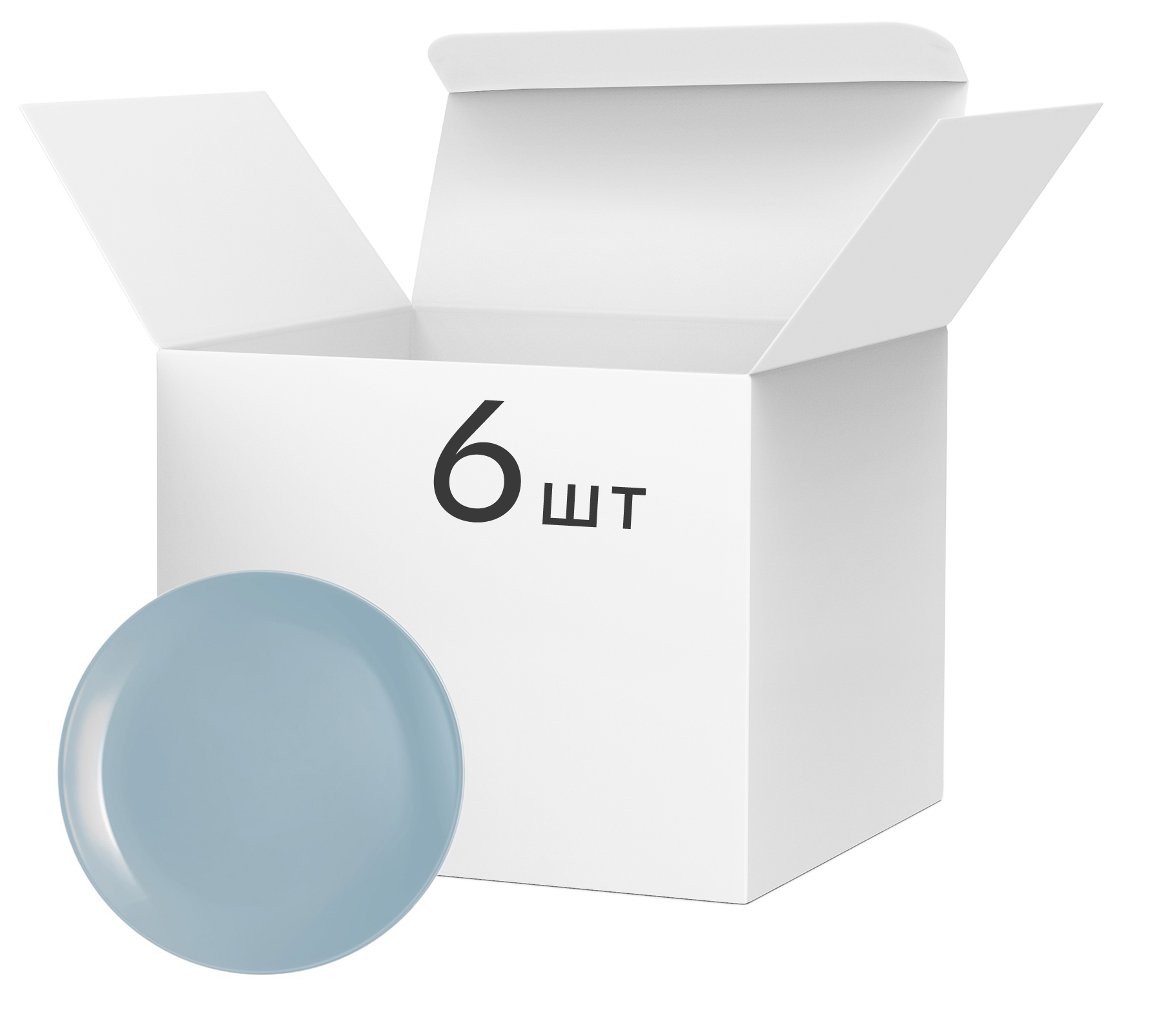 

Набор тарелок десертных Luminarc Diwali Light blue 19 см 6 шт