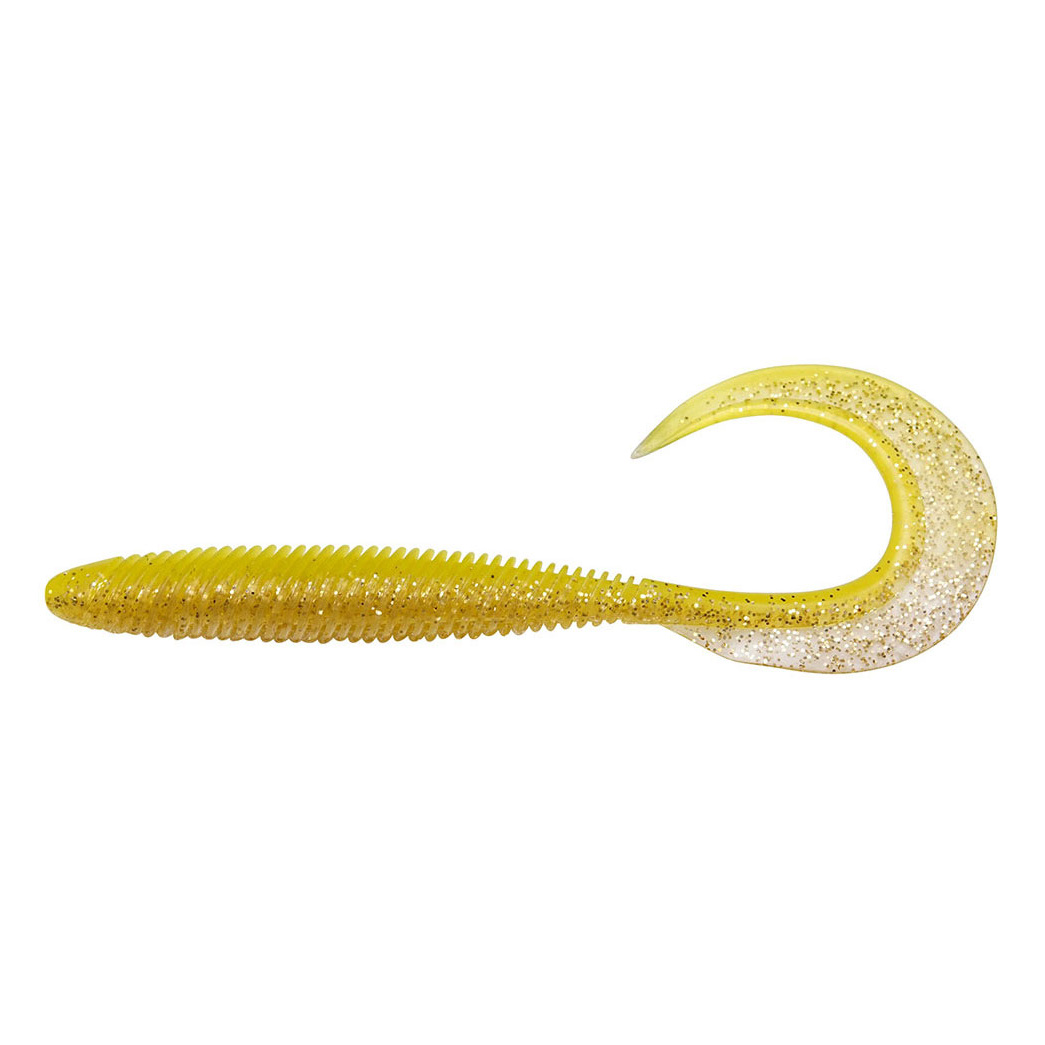 

Твистер Megabass Kemuri Curly 8.9cm 7шт Chart Back Gold (35459)