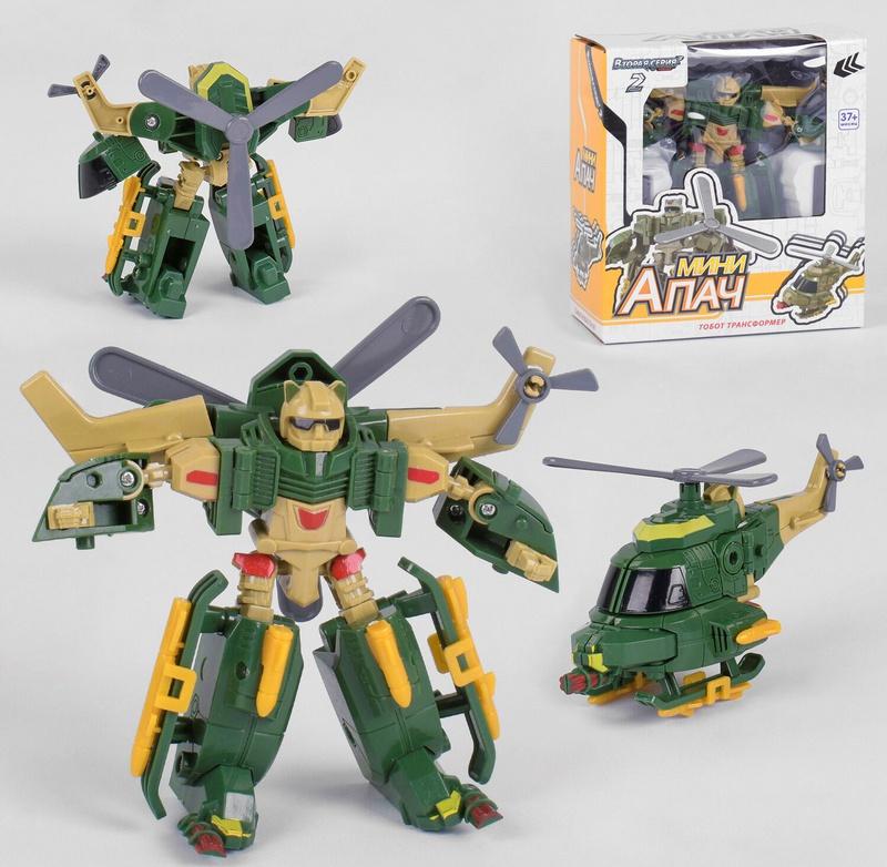 

Трансформер Star Toys Тобот Мини Апач (2 серия) 888-1-10 вертолет хакки