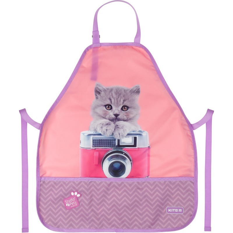 

Фартук с нарукавниками Kite Education Studio Pets 55x47 см полиэстер розовый (SP20-161)
