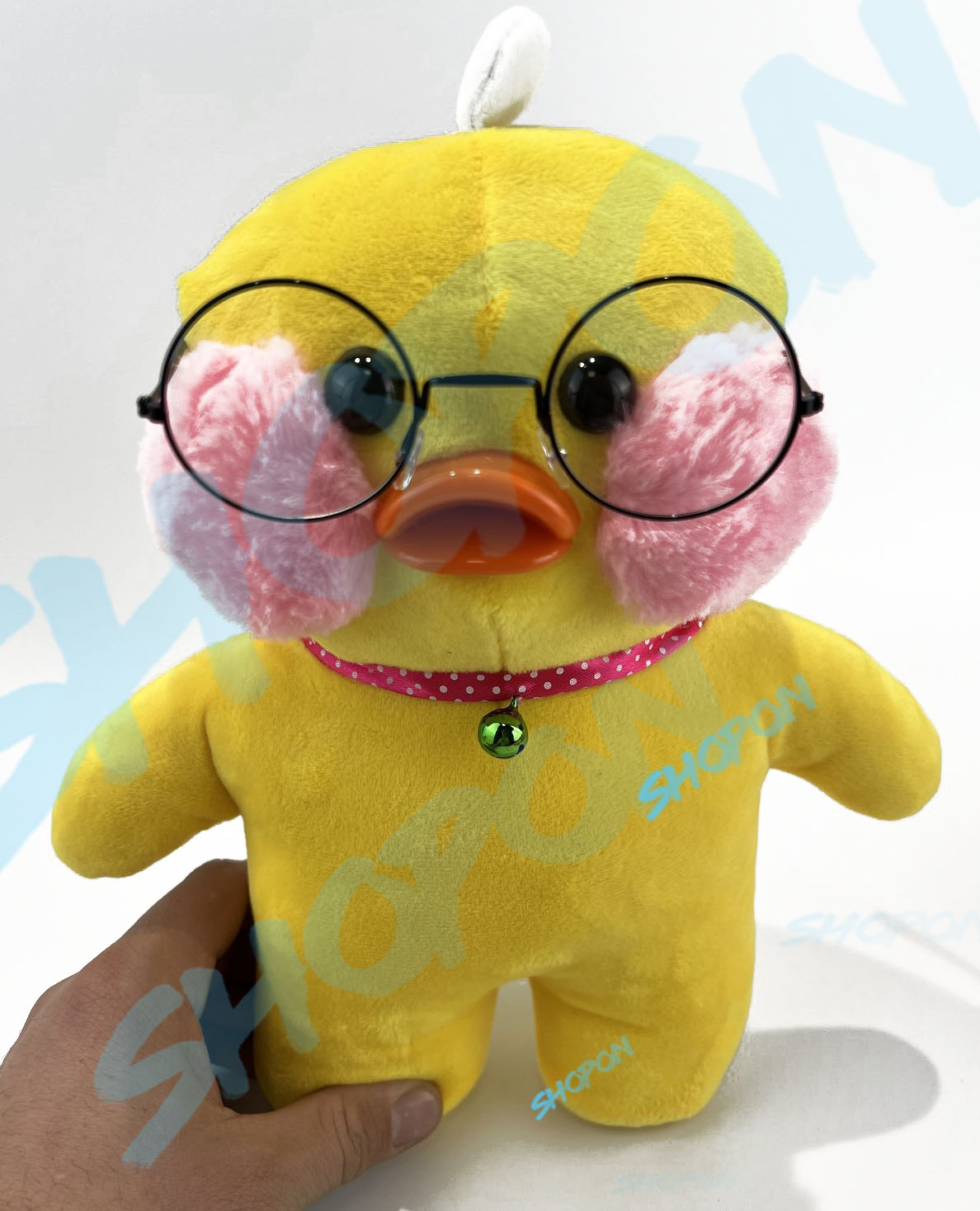 

Уточка мягкая игрушка утенок лалафанфан, утка LaLafanfan 30 см, с очками, Bounce ar. UC-5121