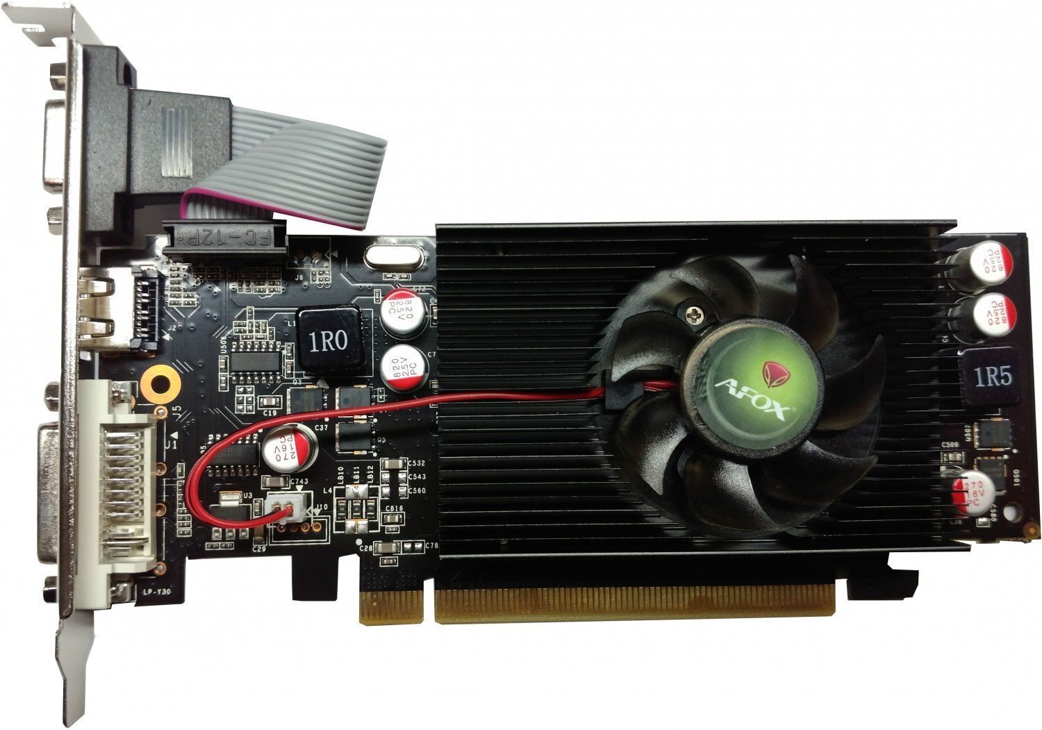 

Видеокарта AFOX Geforce G210 1GB DDR3 64Bit DVI HDMI VGA LP Single Fan (AF210-1024D3L5)