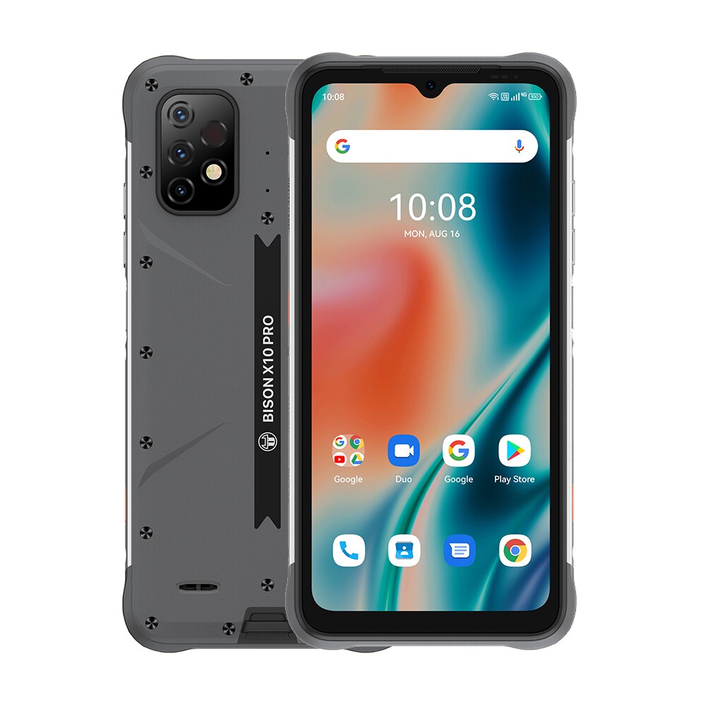 

Мобільний телефон Umidigi Bison X10 Pro 4/128Gb gray IP68 6.53" NFC 6150mAh (1741 zp)