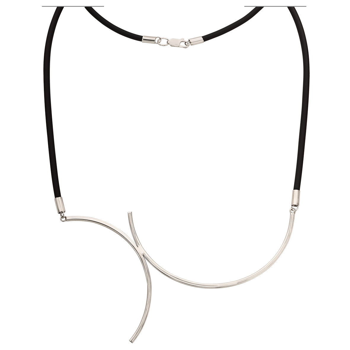 

Колье из серебра с каучуком Tango Jewellery Company 950060С размер 500