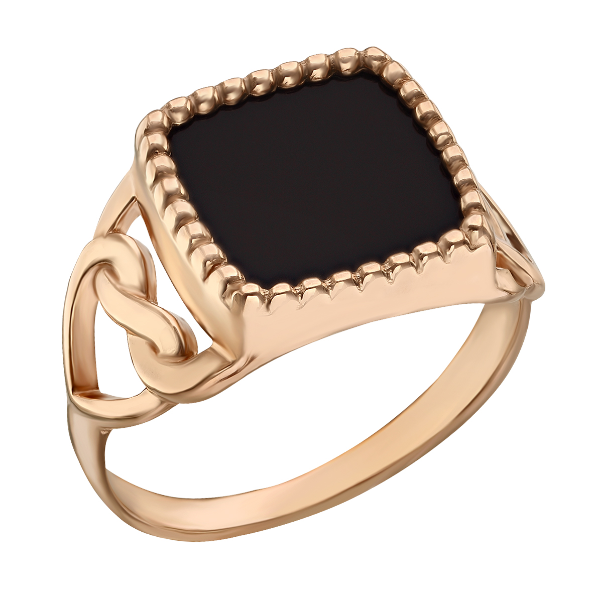 

Золотое кольцо с агатом (ониксом)/перламутром Tango Jewellery Company 369638 размер 17.5