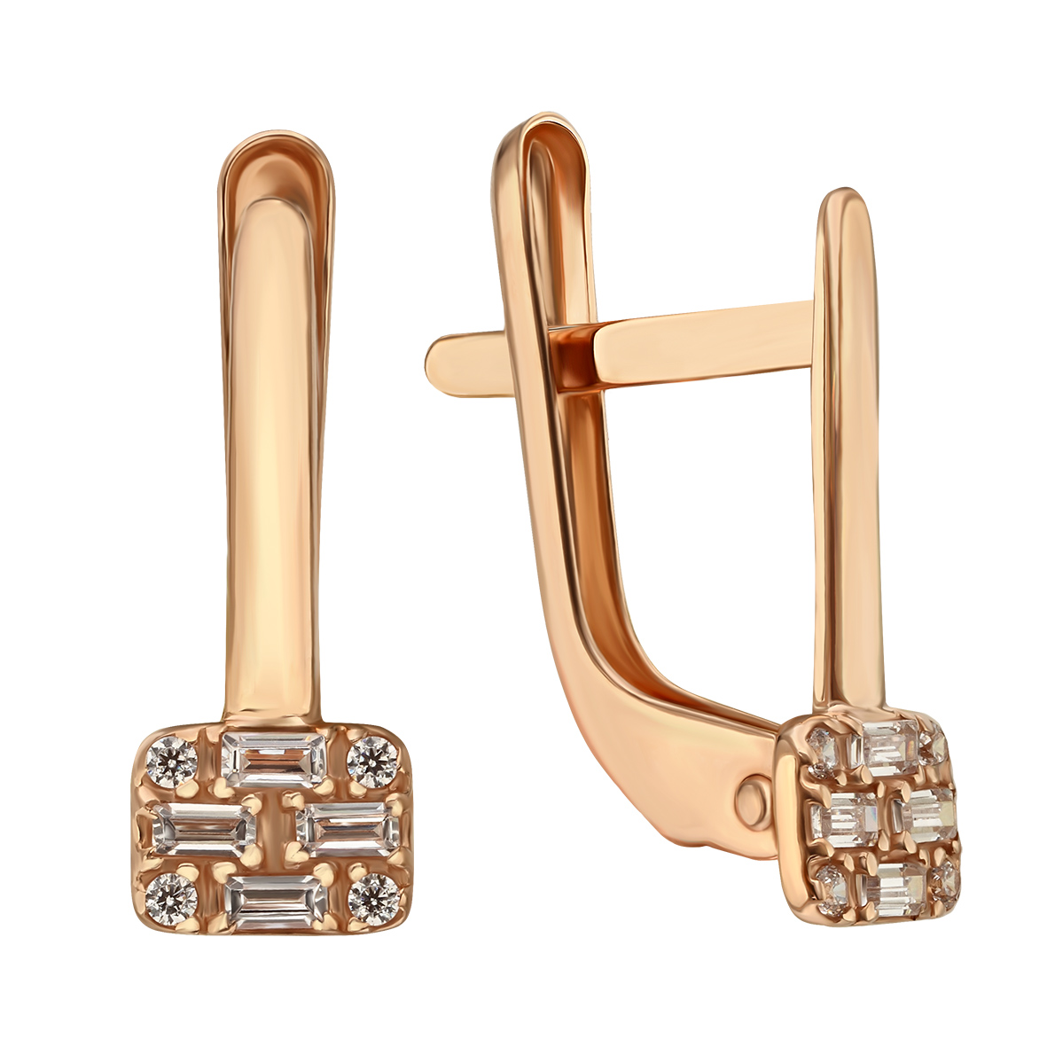 

Золотые серьги с фианитами Tango Jewellery Company 490033