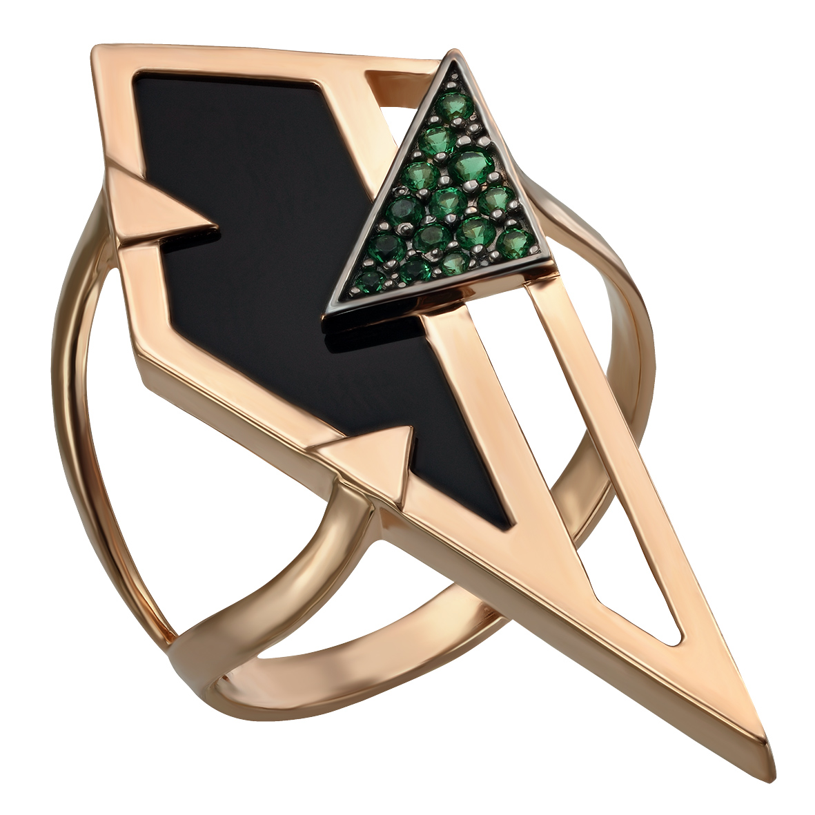 

Золотое кольцо с агатом и фианитами Tango Jewellery Company 369613 размер 18.5