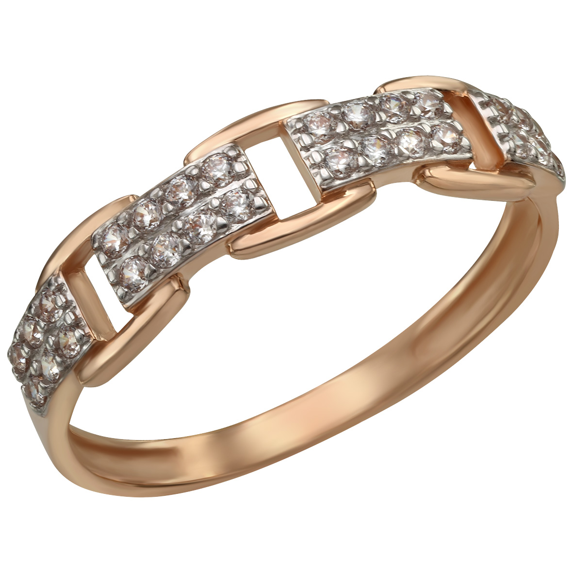

Золотое кольцо с фианитами Tango Jewellery Company 380423 размер 16.5