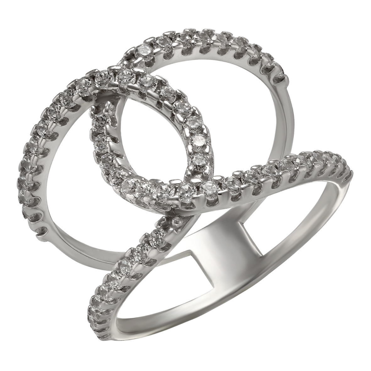 

Серебряное кольцо с фианитами Tango Jewellery Company 380349С размер 18