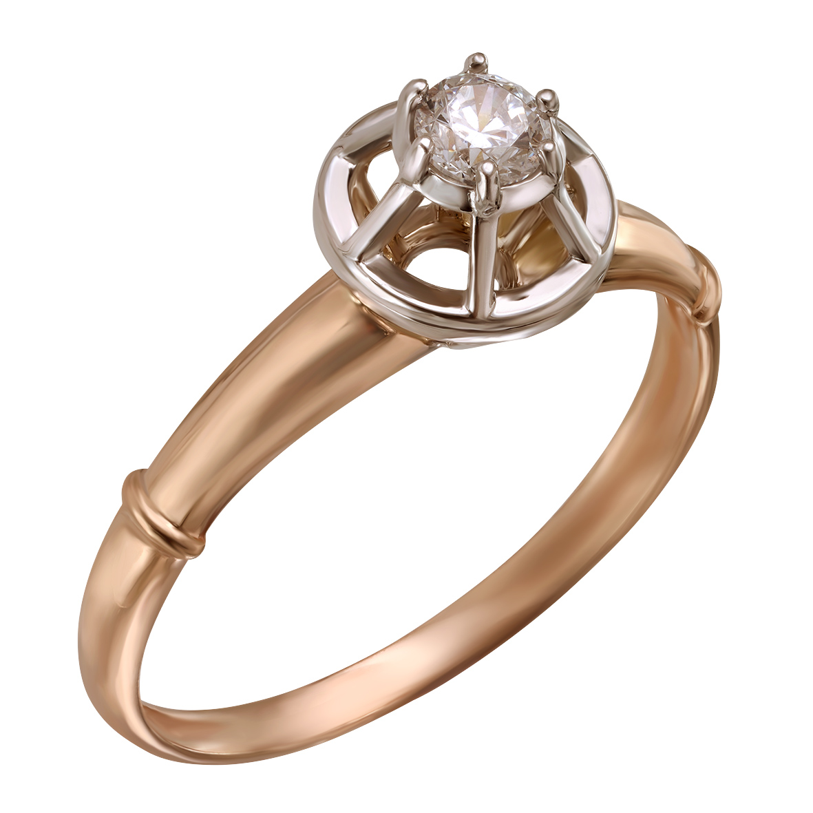 

Золотое кольцо с фианитом Tango Jewellery Company 350057 размер 18.5