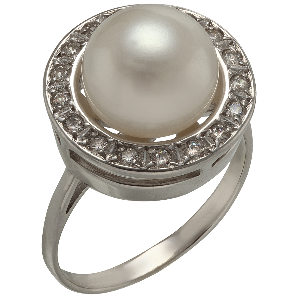 

Серебряное кольцо с жемчугом и фианитами Tango Jewellery Company 330130С размер 19