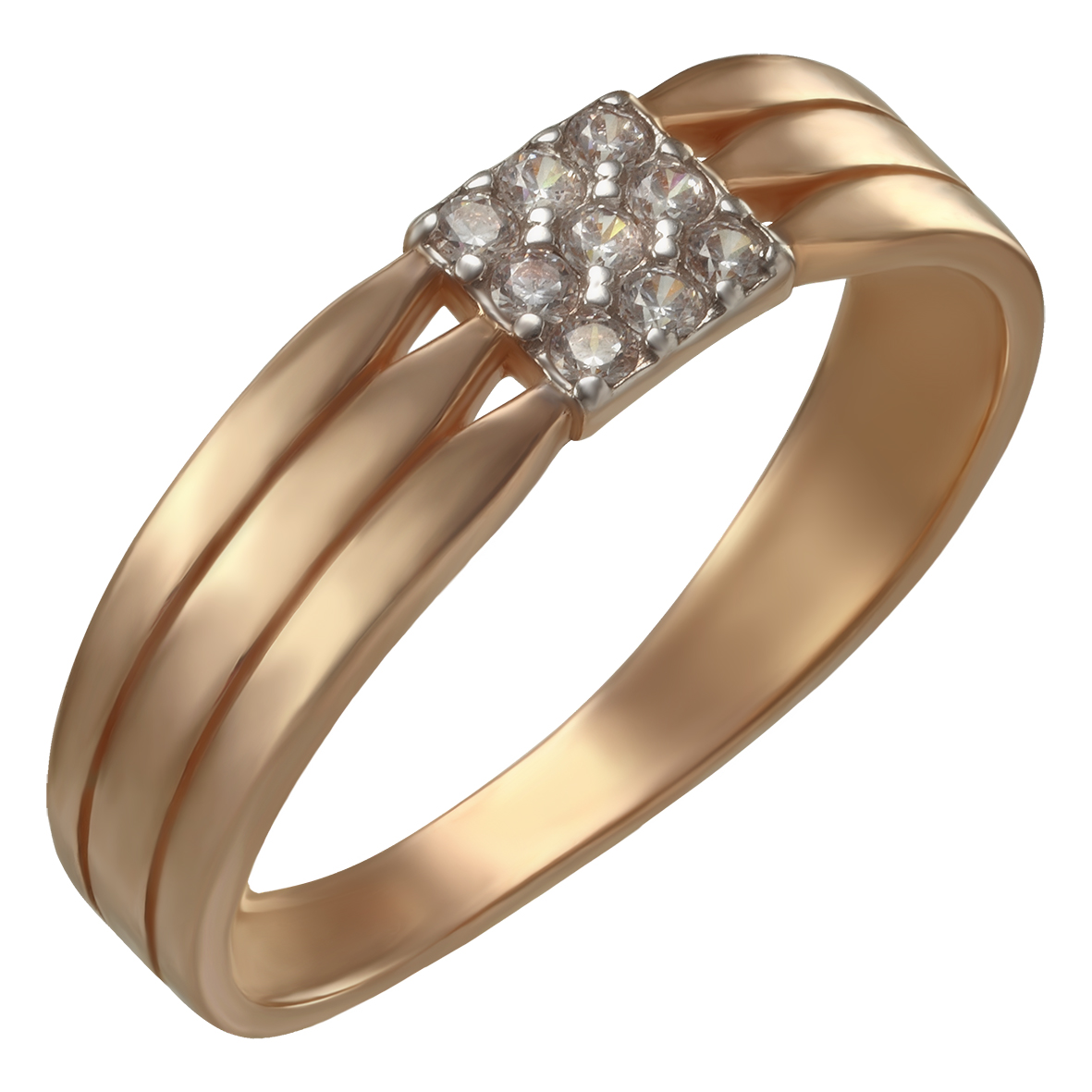 

Золотое кольцо с фианитами Tango Jewellery Company 380405 размер 16.5