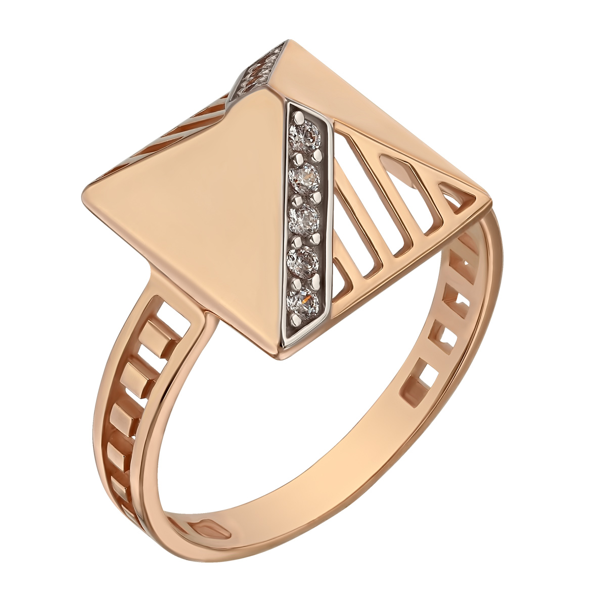 

Золотое кольцо с фианитами Tango Jewellery Company 380514 размер 18.5