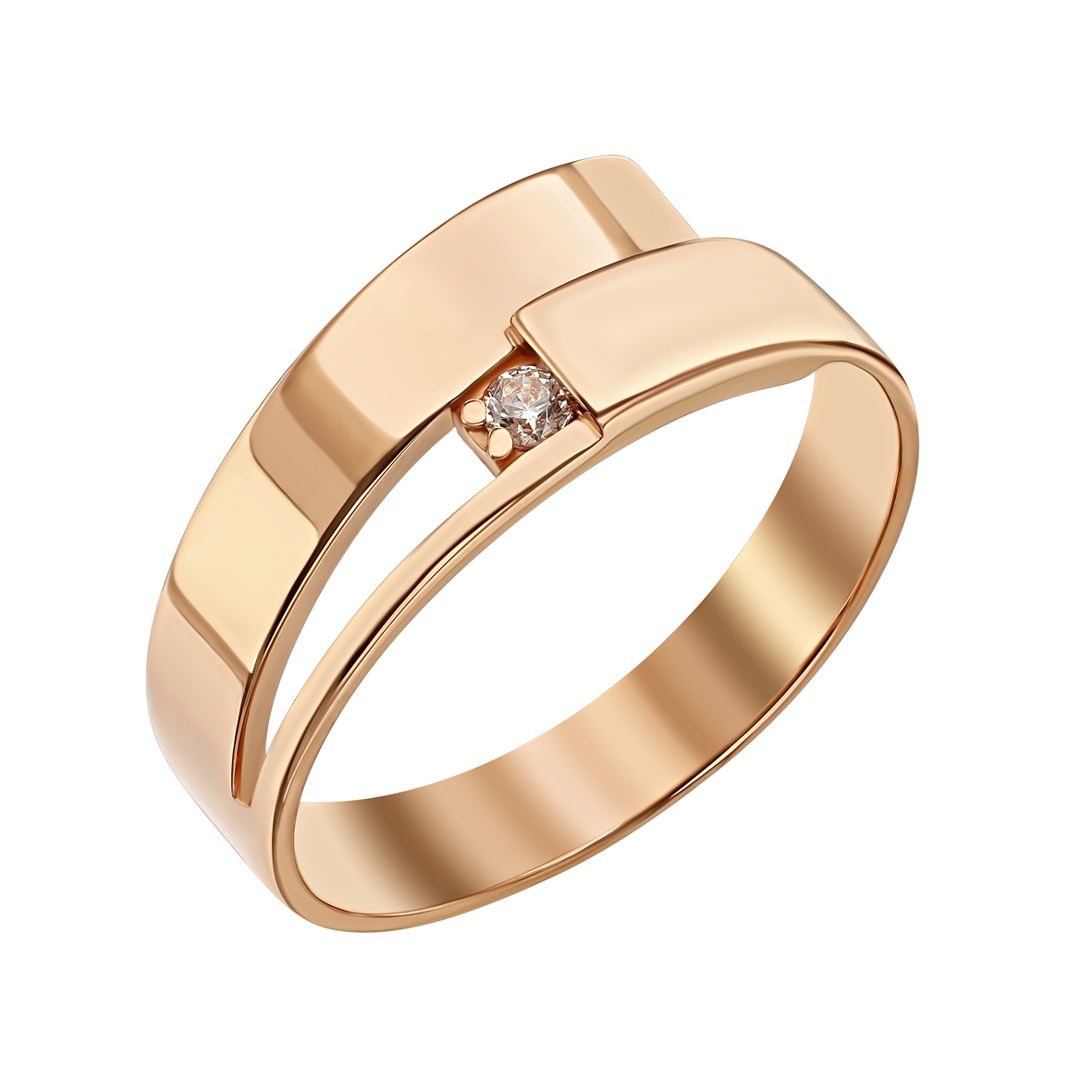

Золотое кольцо с фианитом Tango Jewellery Company 380610 размер 18