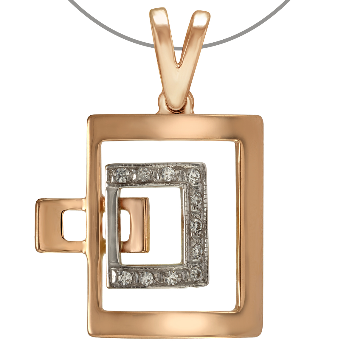 

Золотая подвеска с фианитами Tango Jewellery Company 160076