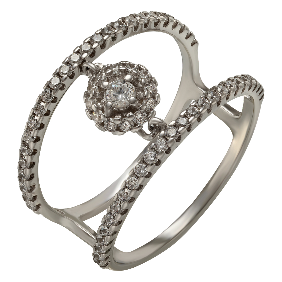

Серебряное кольцо с фианитами Tango Jewellery Company 380345С размер 17.5