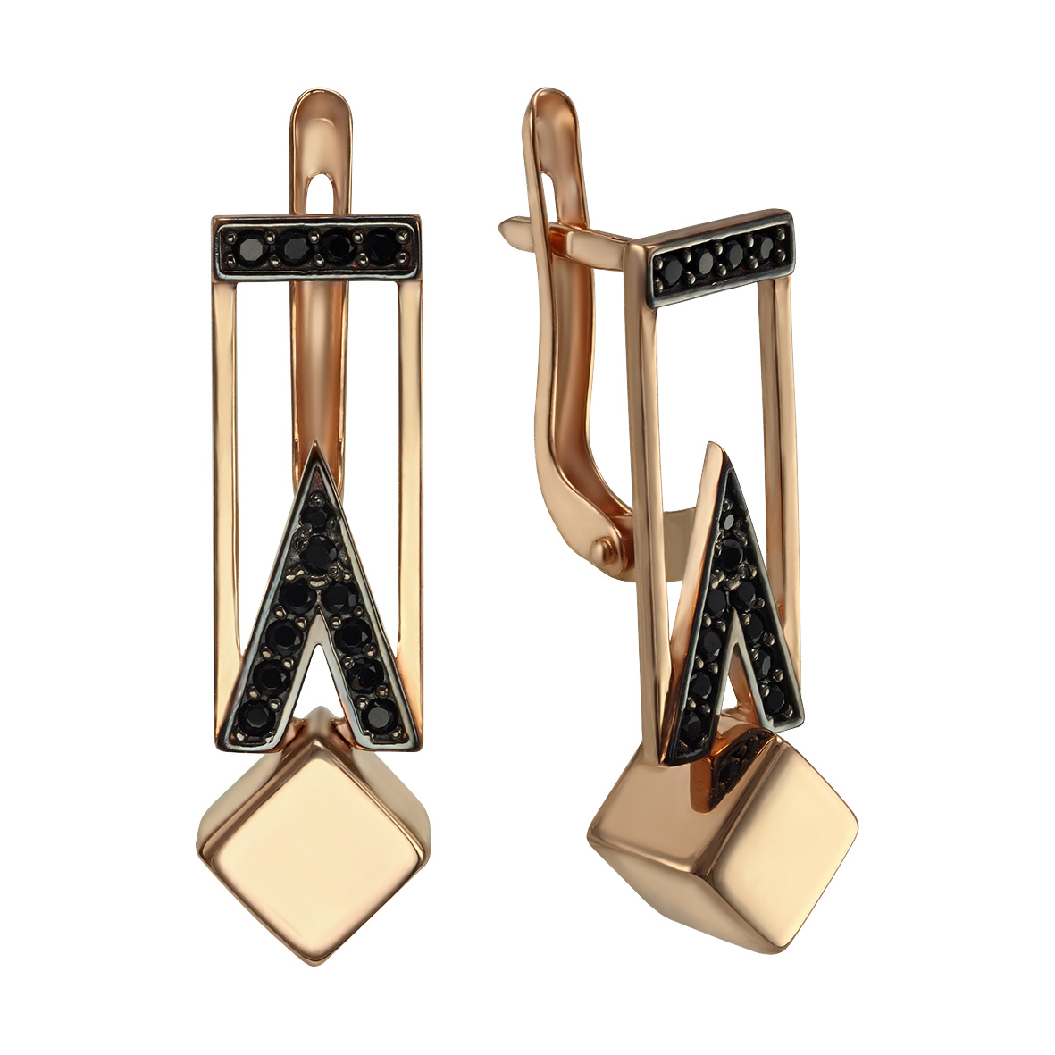 

Золотые серьги с фианитами Tango Jewellery Company 420299