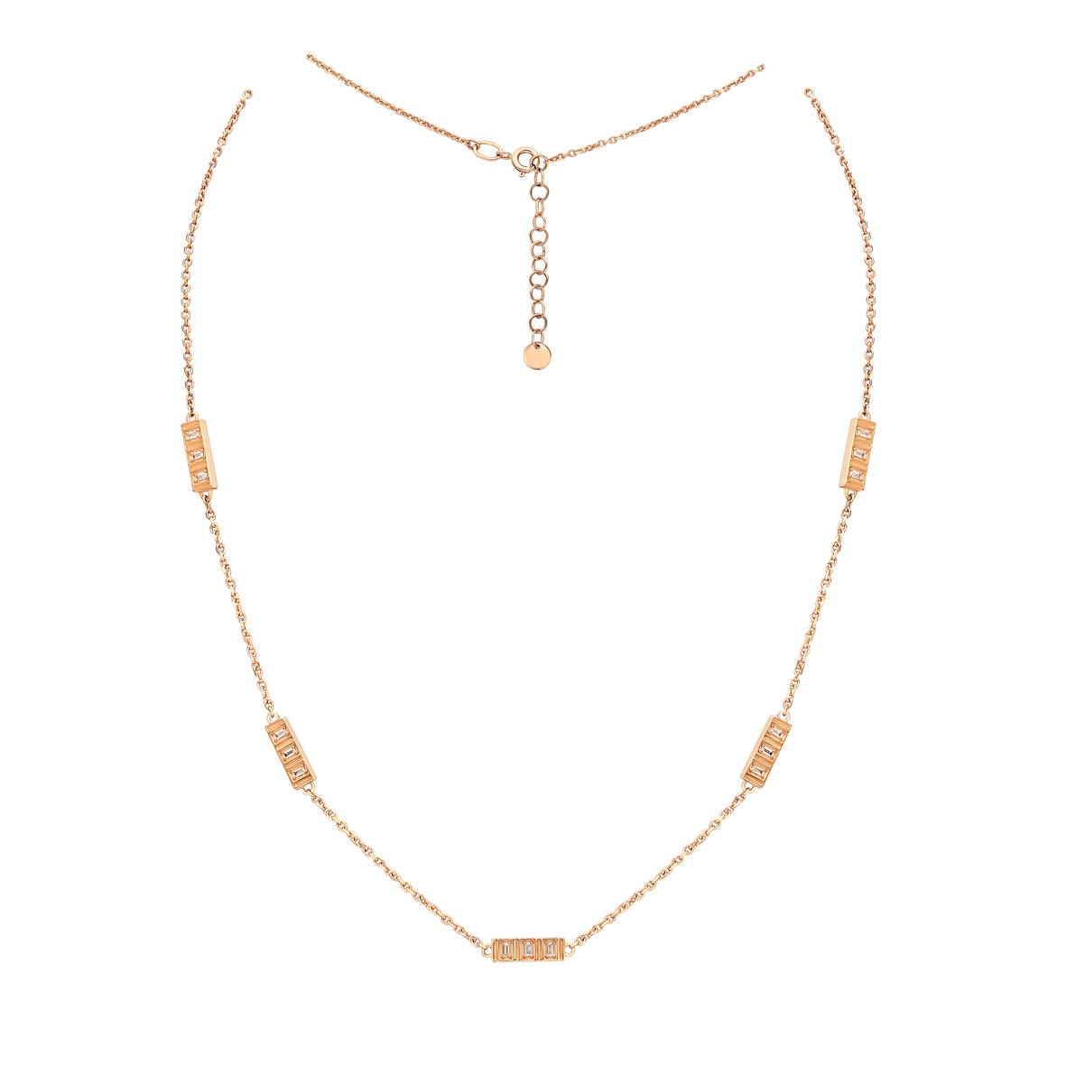 

Золотое колье с фианитами Tango Jewellery Company 860429 размер 450