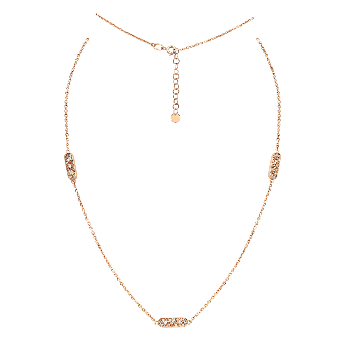 

Золотое колье с фианитами Tango Jewellery Company 860443 размер 450