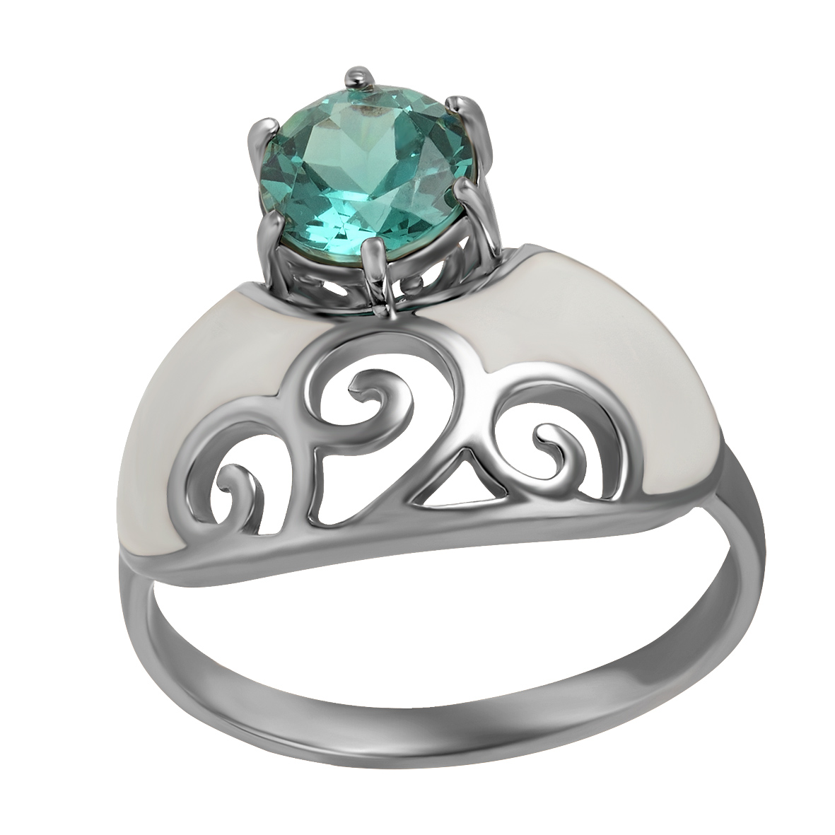 

Серебряное кольцо с нанокристаллом и эмалью Tango Jewellery Company 330060А размер 18