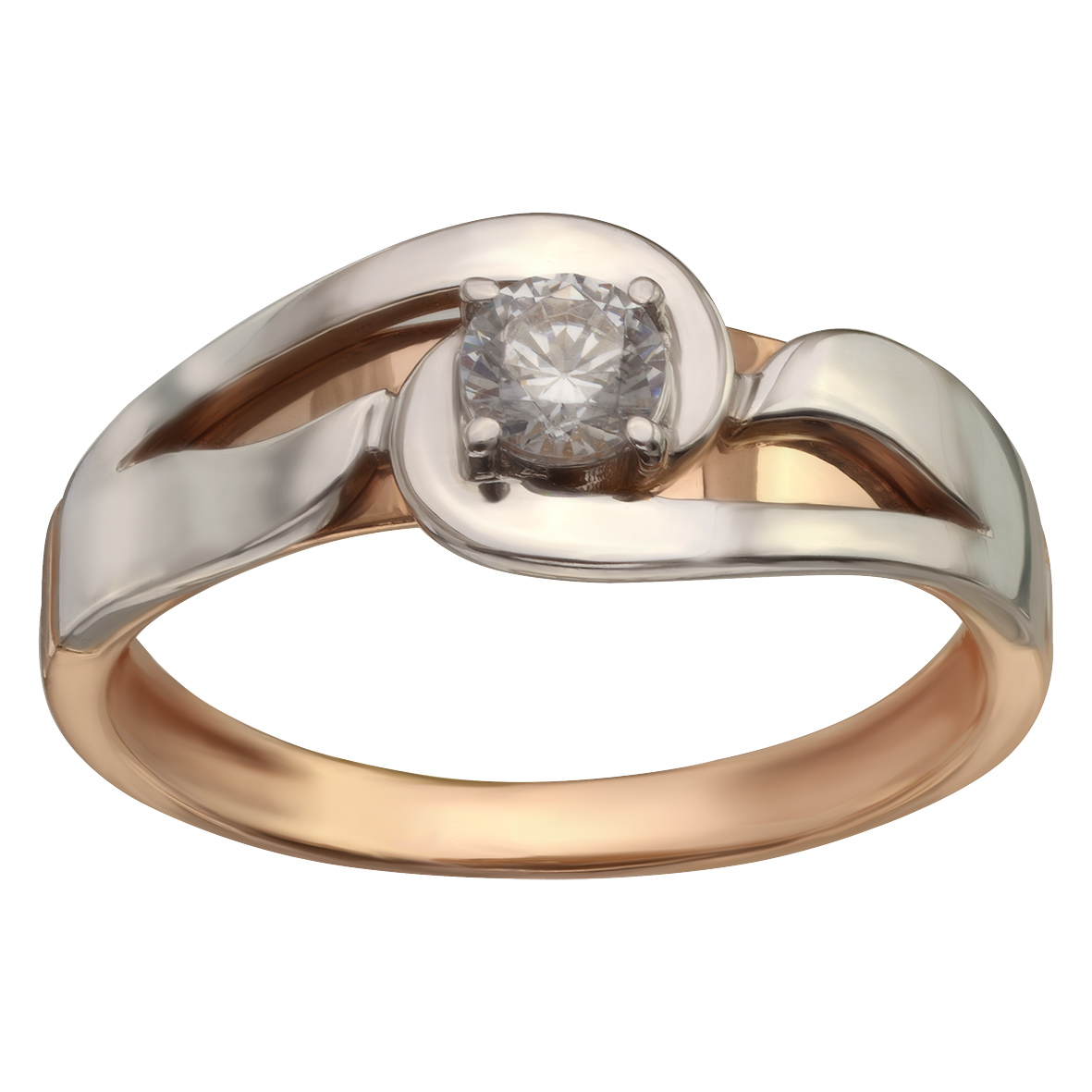 

Золотое кольцо с фианитом Tango Jewellery Company 350063 размер 17.5