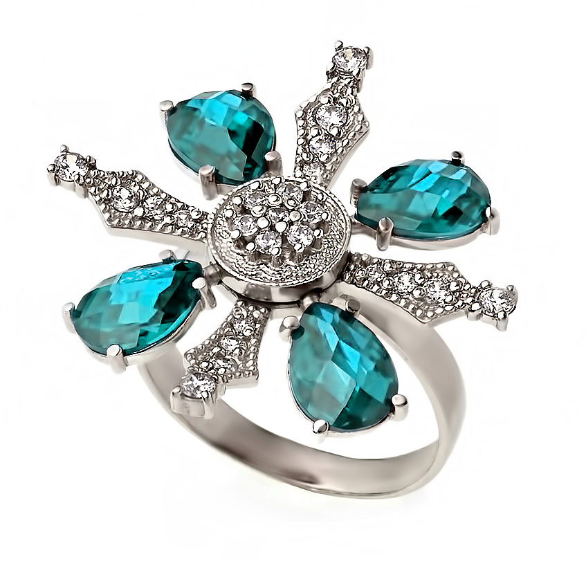 

Серебряное кольцо с фианитами Tango Jewellery Company 330692С размер 18