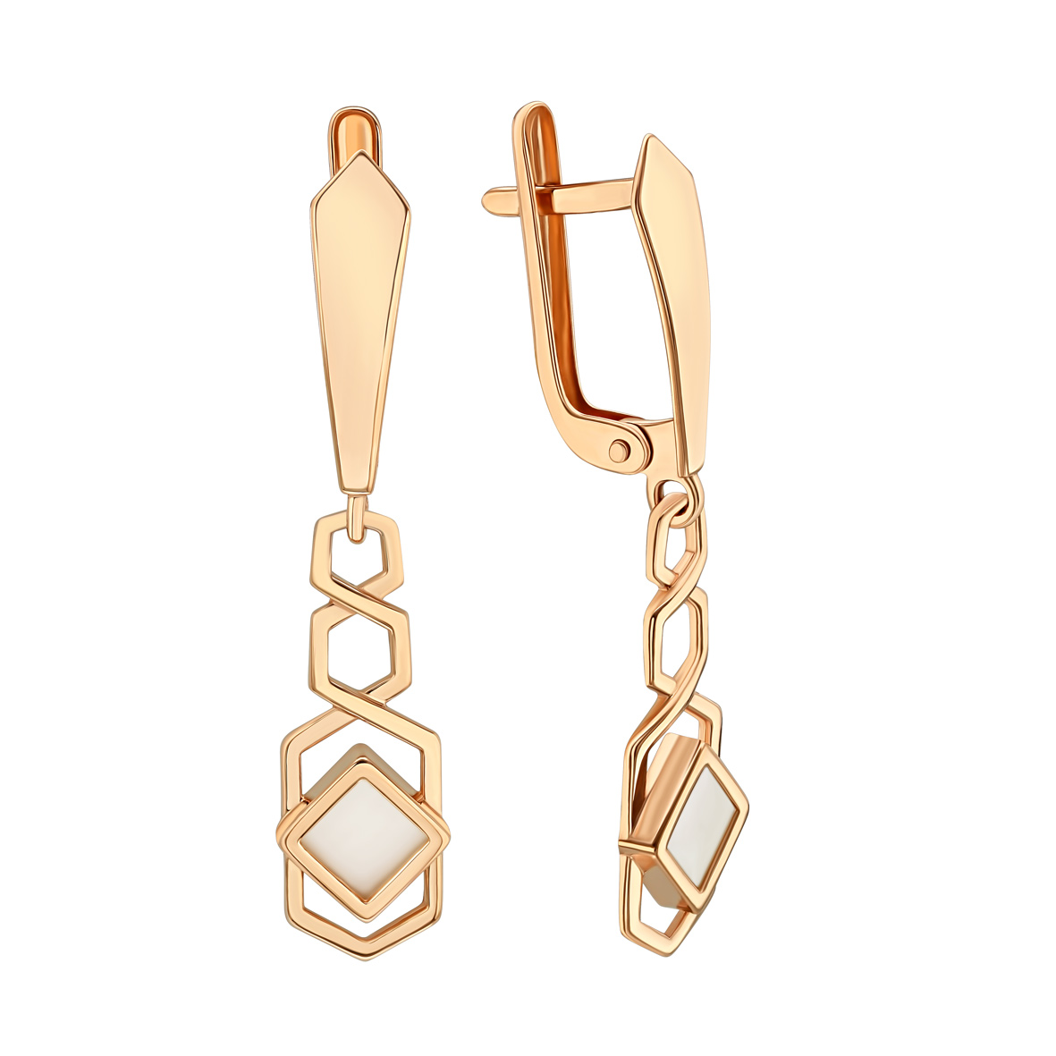 

Золотые серьги с агатом Tango Jewellery Company 449775