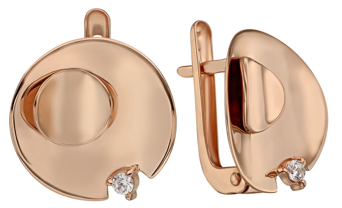 

Золотые серьги с фианитами Tango Jewellery Company 420392