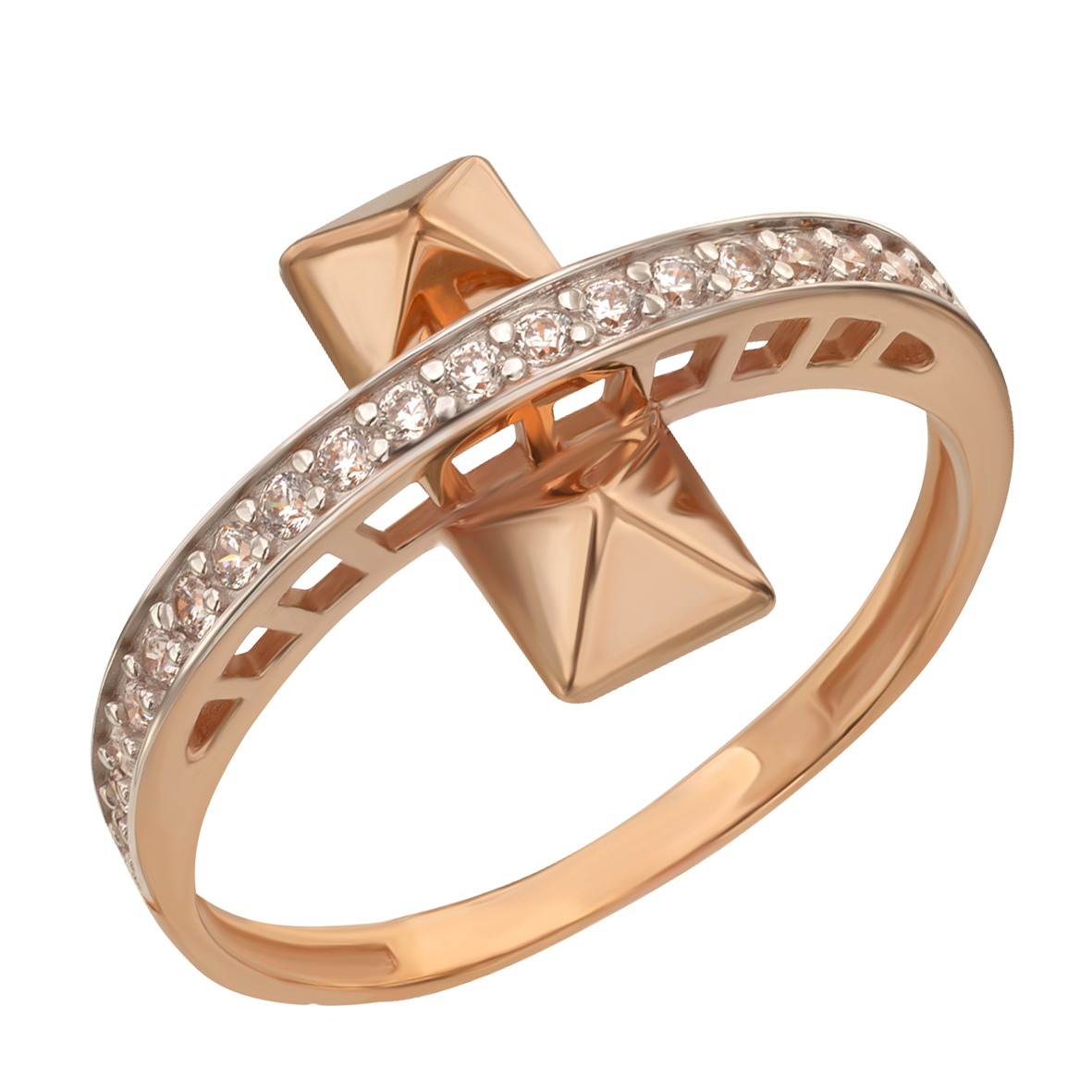

Золотое кольцо с фианитами Tango Jewellery Company 380517 размер 16.5