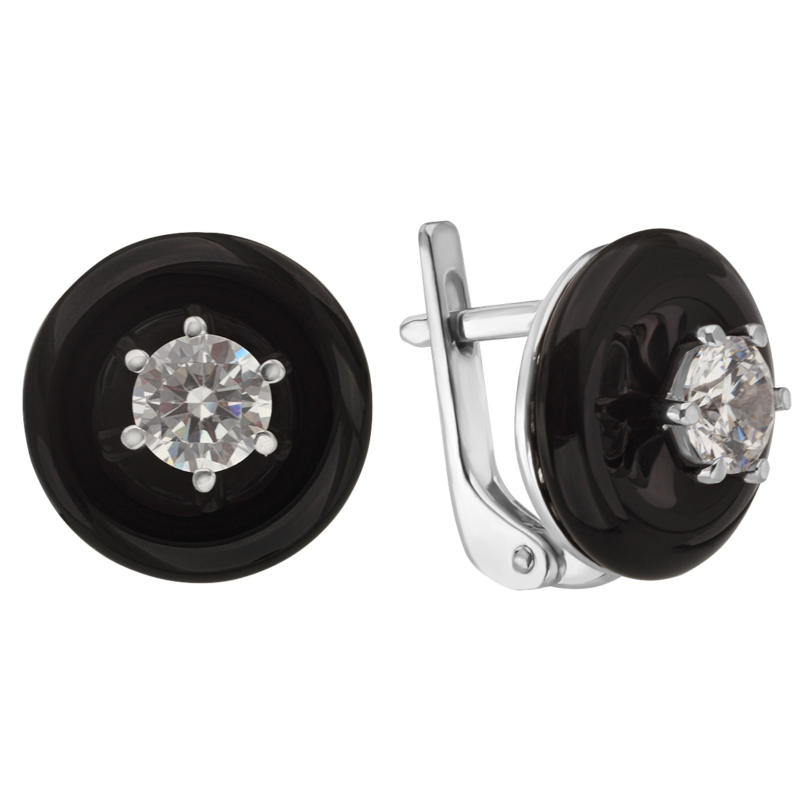 

Серебряные серьги с агатом и фианитами Tango Jewellery Company 459282С