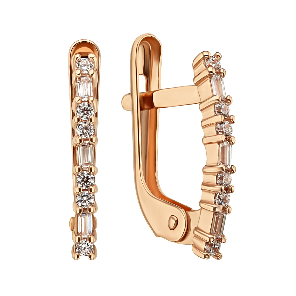 

Золотые серьги с фианитами Tango Jewellery Company 490030