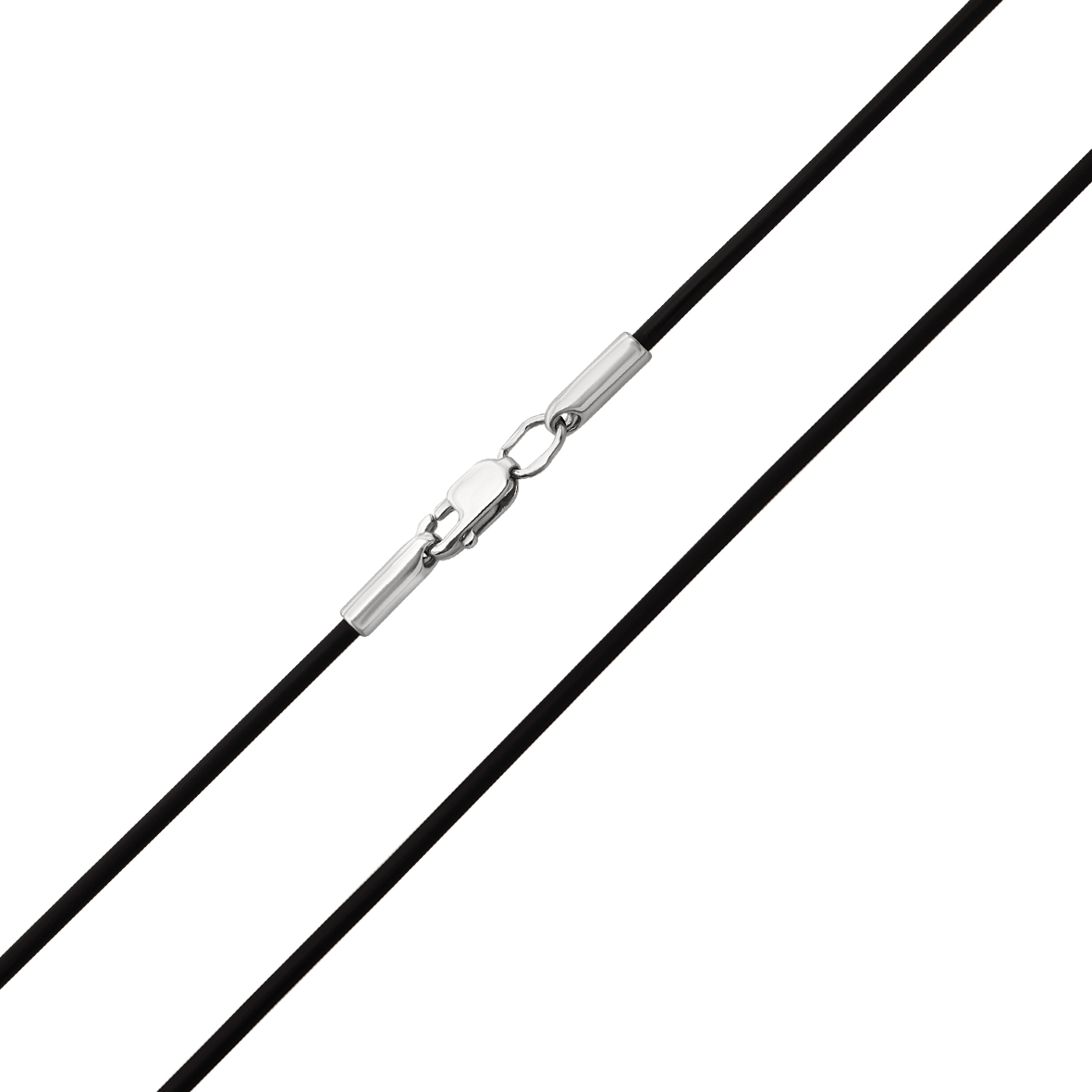 

Шнурок каучуковый с серебряными вставками Tango Jewellery Company 950001С размер 550