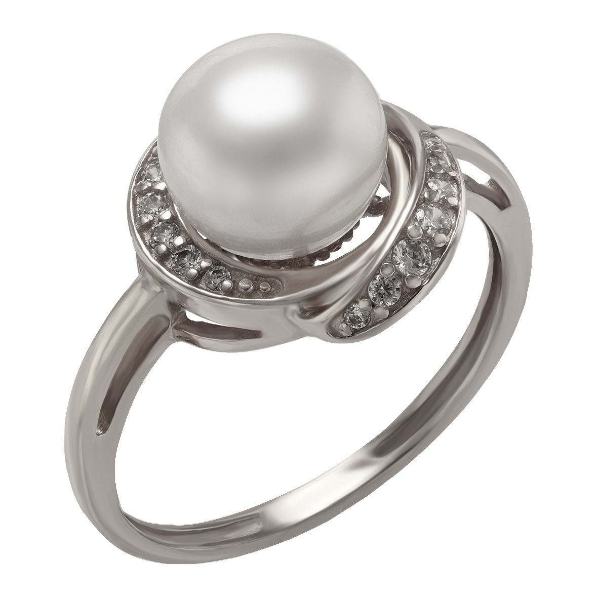 

Серебряное кольцо с жемчугом и фианитами Tango Jewellery Company 380352С размер 17