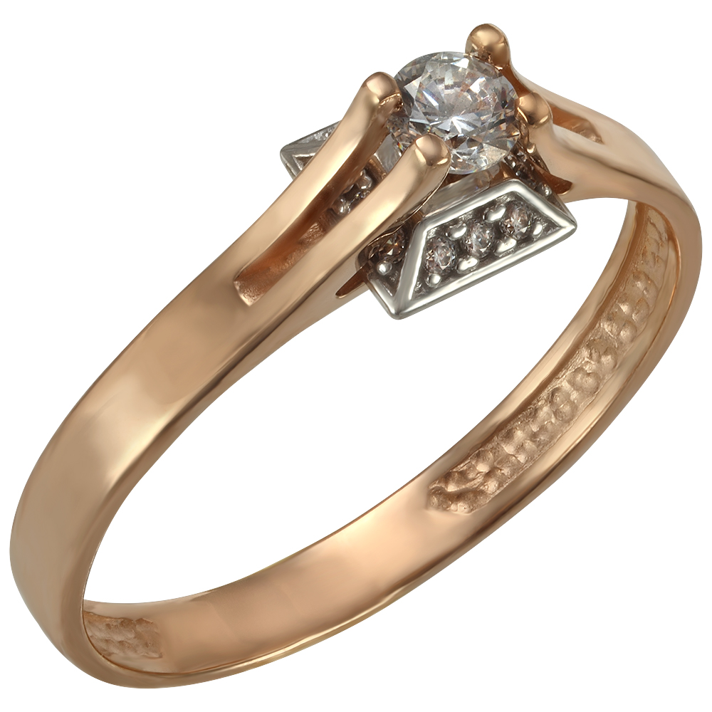 

Золотое кольцо с фианитами Tango Jewellery Company 330681 размер 17