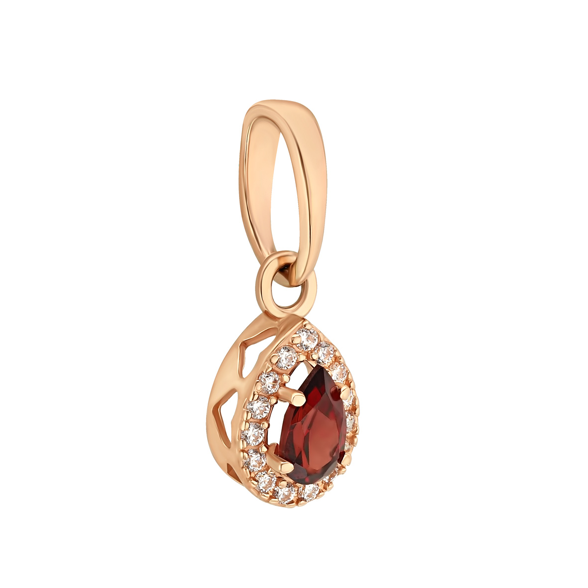 

Золотой подвес с гранатом и фианитами Tango Jewellery Company 184125