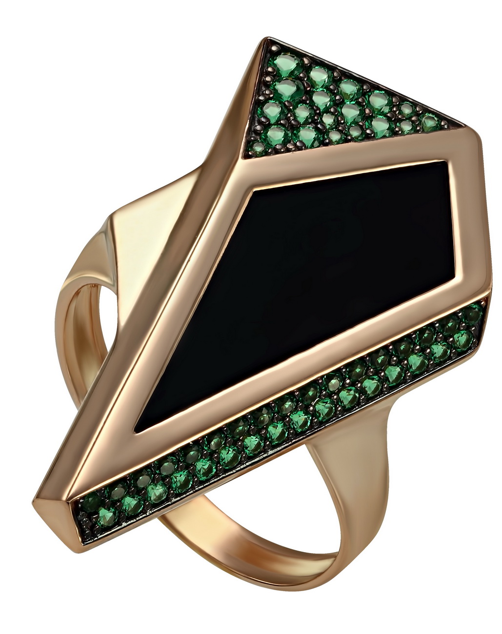 

Золотое кольцо с агатом и фианитами Tango Jewellery Company 369611 размер 18.5