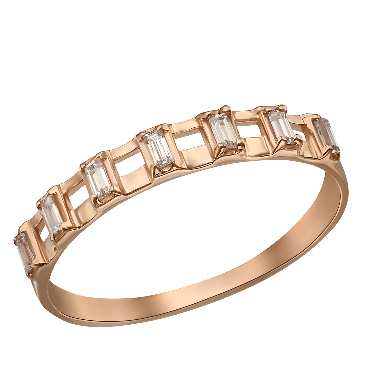 

Золотое кольцо с вставками фианитов Tango Jewellery Company 380572 размер 18