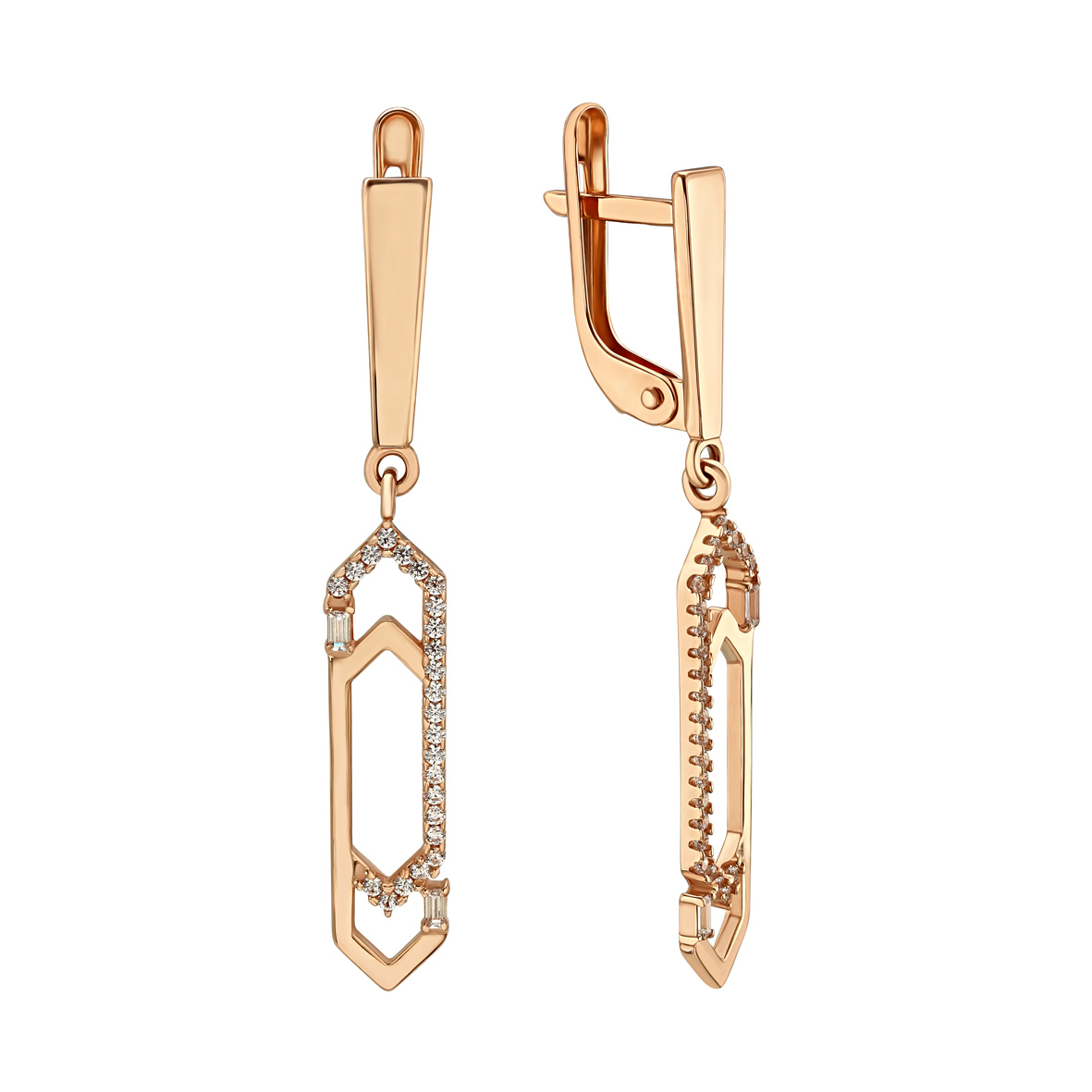 

Золотые серьги с фианитами Tango Jewellery Company 490036