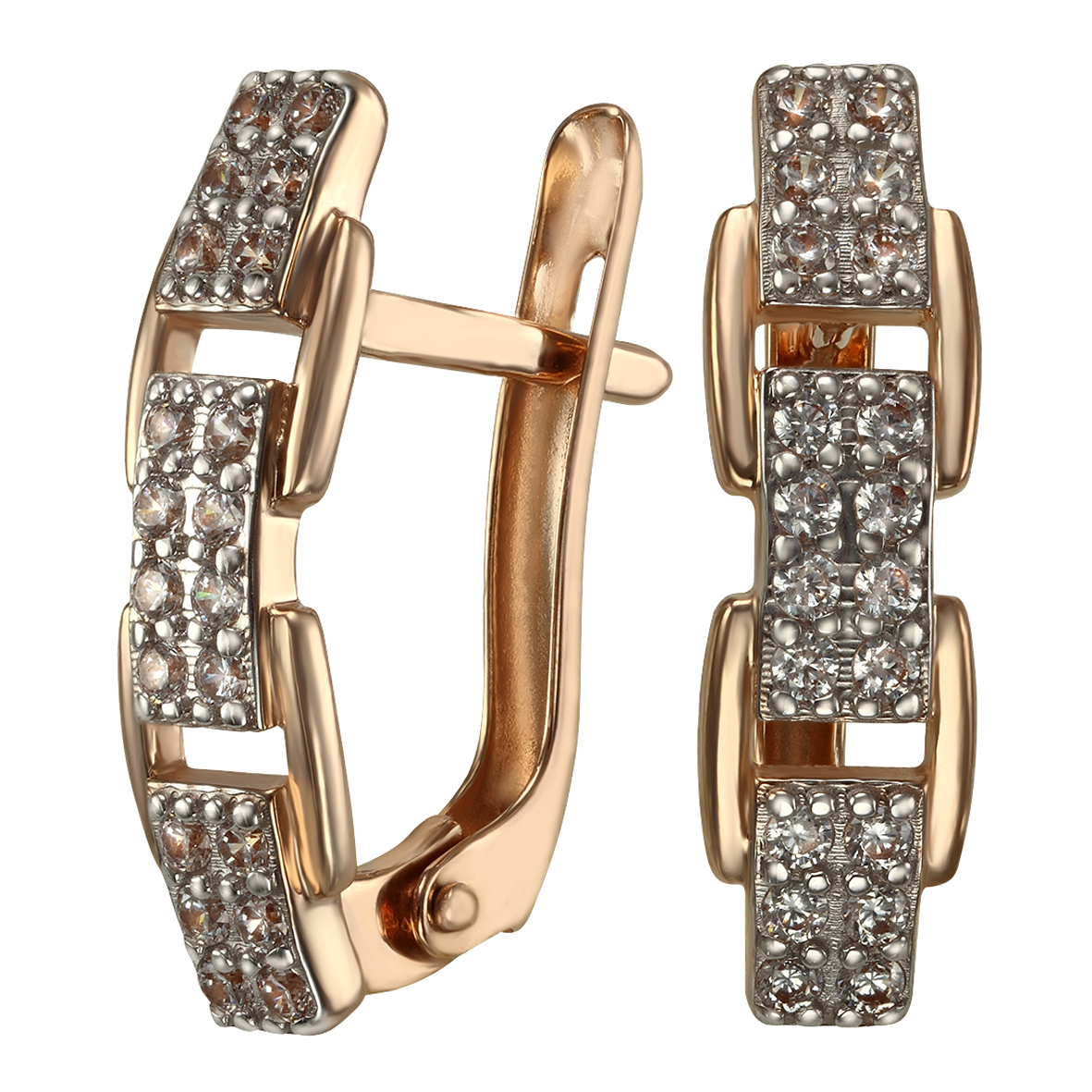 

Золотые серьги "Элегантность" с фианитами Tango Jewellery Company 420329