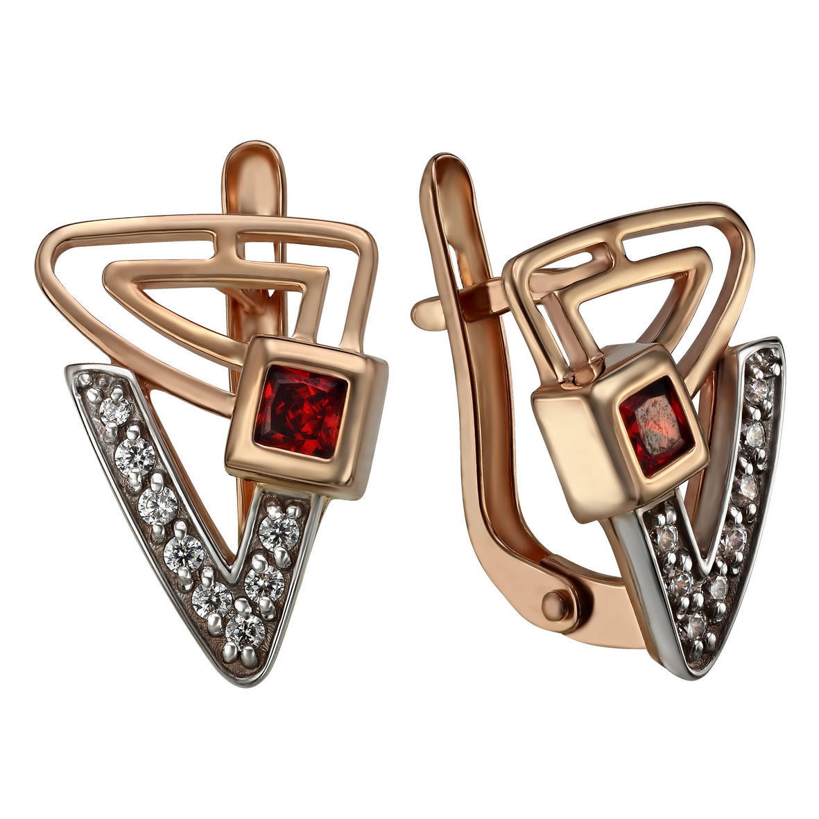

Золотые серьги с фианитами Tango Jewellery Company 430952