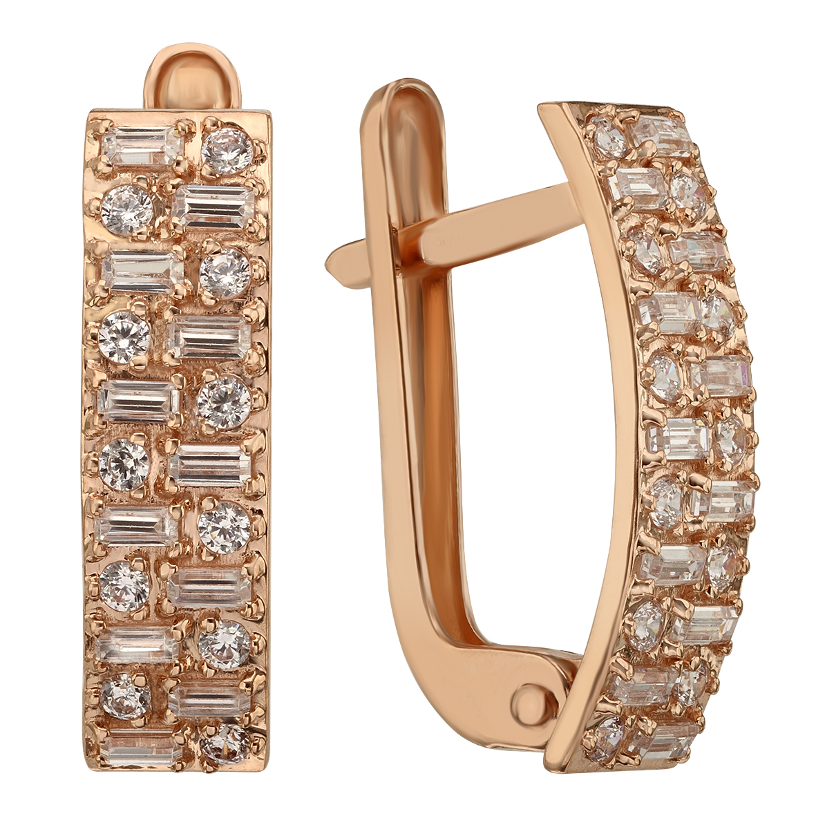 

Серьги в красном золоте с фианитами Tango Jewellery Company 420649